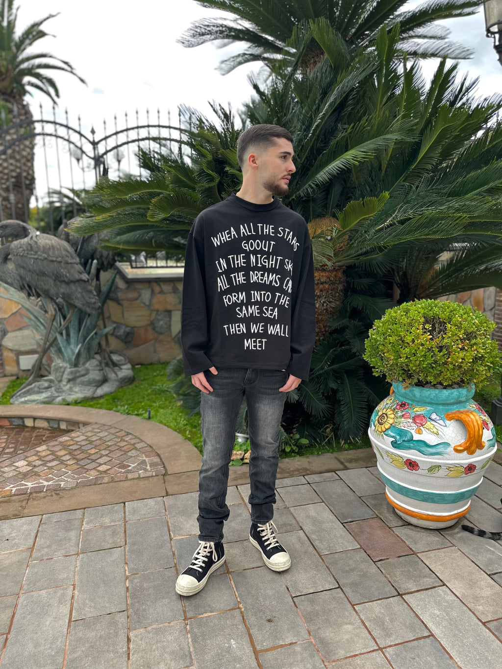 T-shirt Wilde Oversize Script Tee